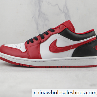 Air Jordan 1 Low White Gym Red Black