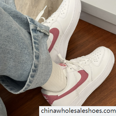 nike air force 1 red and white