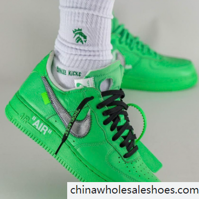 off white green air force 1